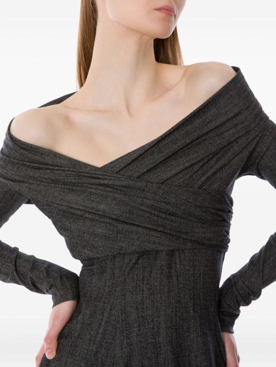 25FW 알베르타 페레티 미디 원피스 252M0415 51391555 Nero - ALBERTA FERRETTI