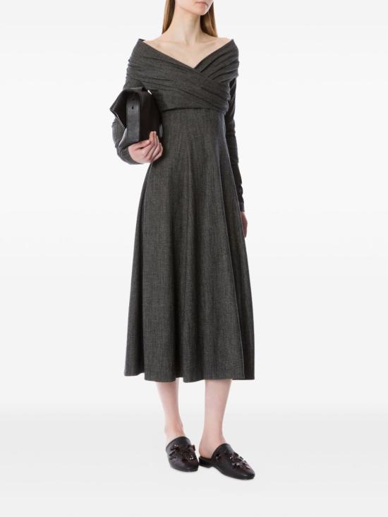 25FW 알베르타 페레티 미디 원피스 252M0415 51391555 Nero - ALBERTA FERRETTI