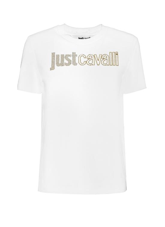 25FW 로베르토 카발리 반팔 티셔츠 79PAHE23 CJ110G03 White