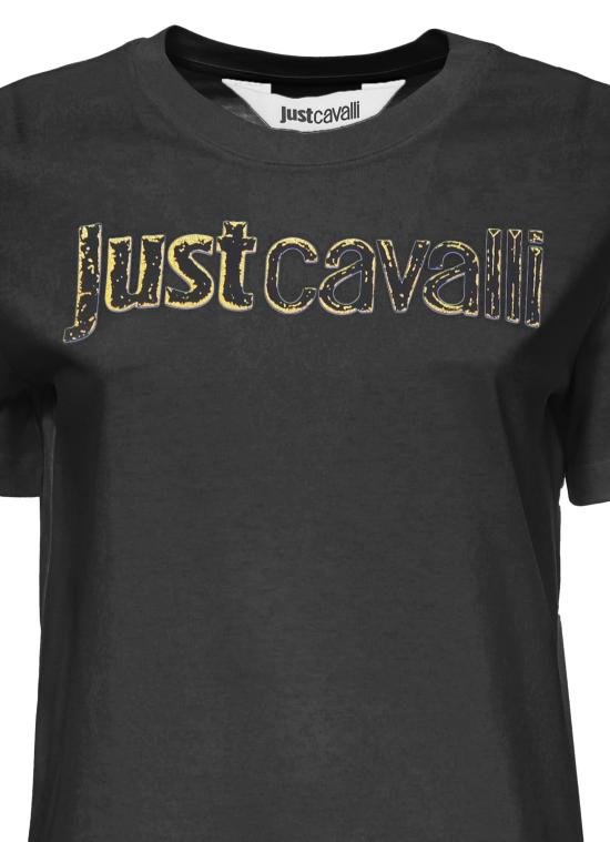 25FW 로베르토 카발리 반팔 티셔츠 79PAHT10 CJ500G89 Black - ROBERTO CAVALLI