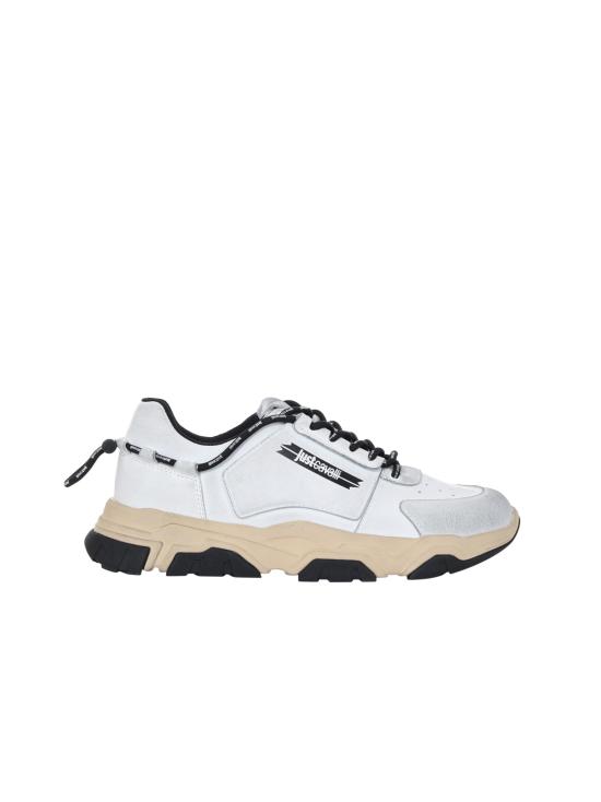 25FW 로베르토 카발리 스니커즈 79QA3SH1 ZPB52003 White - ROBERTO CAVALLI