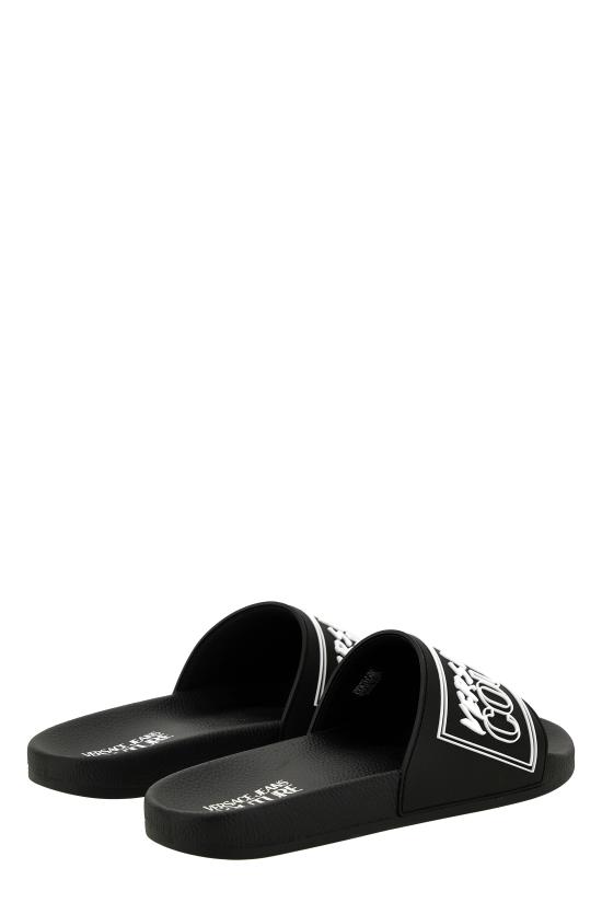 25FW 베르사체 샌들 79YA3SQ3 ZSC22899 Black - VERSACE