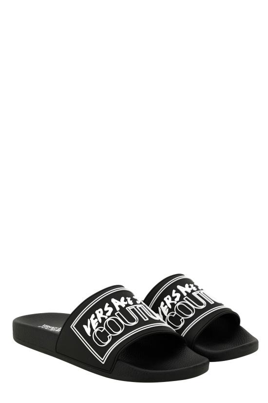 25FW 베르사체 샌들 79YA3SQ3 ZSC22899 Black