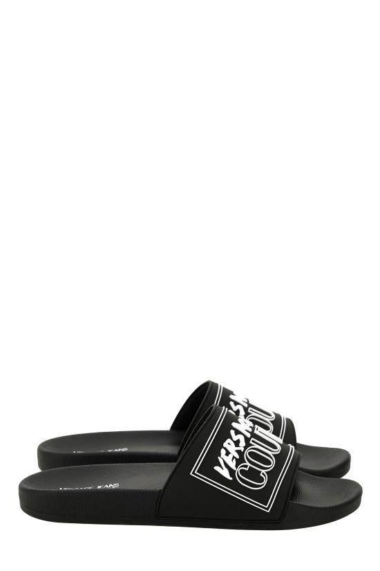 25FW 베르사체 샌들 79YA3SQ3 ZSC22899 Black - VERSACE