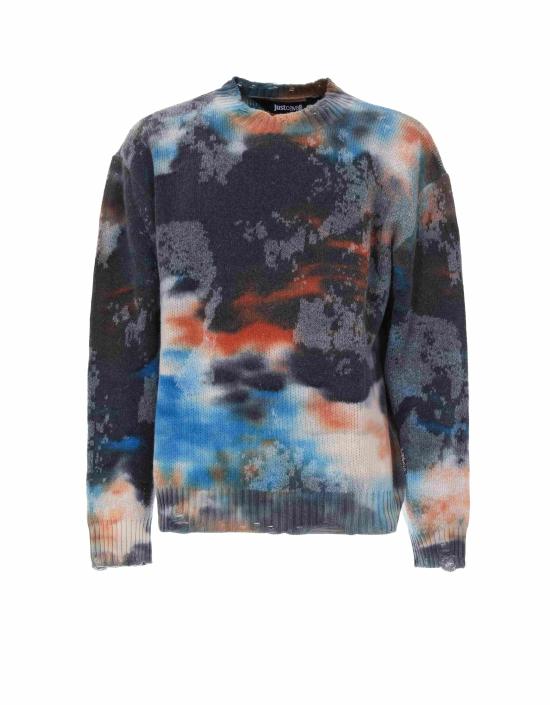 25FW 로베르토 카발리 스웨터 79OAFM27 CMO01MS3 MultiColour