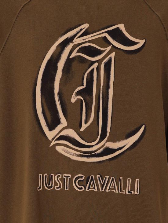 25FW 로베르토 카발리 긴팔 티셔츠 79OAIT21 CF502185 Green - ROBERTO CAVALLI