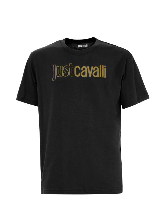 25FW 로베르토 카발리 반팔 티셔츠 79OAHT08 CJ500899 Black