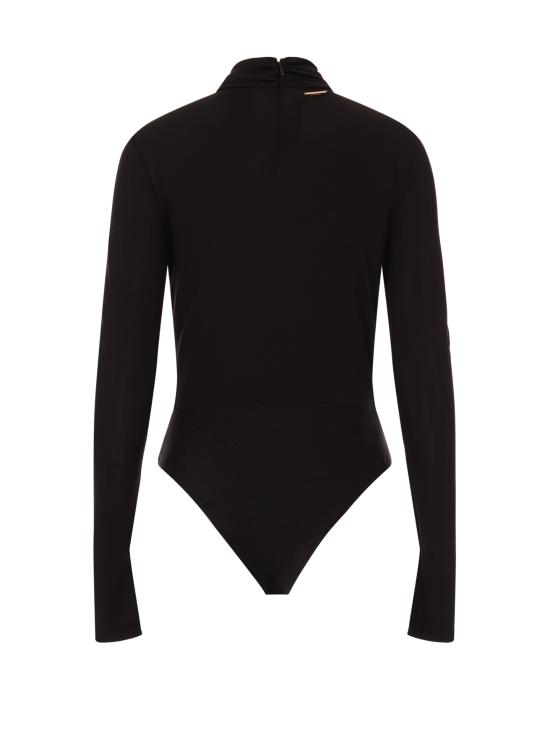 25FW 로베르토 카발리 바디수트 티셔츠 79PAM235 J0253899 Black - ROBERTO CAVALLI