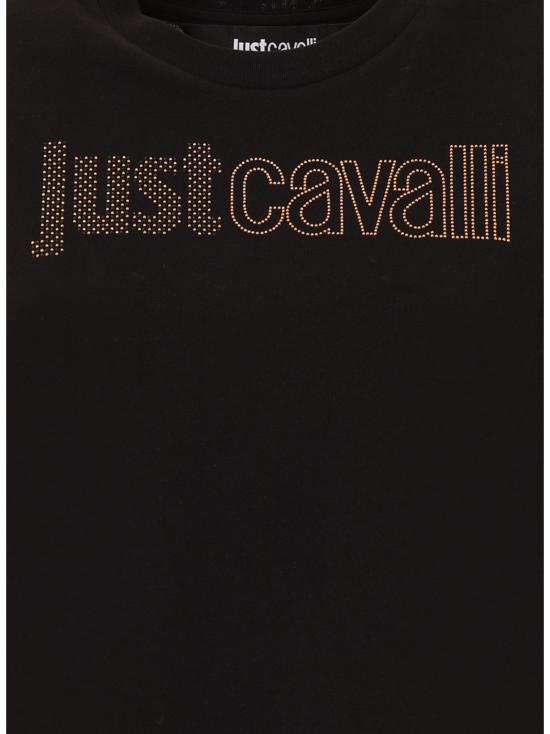 25FW 로베르토 카발리 반팔 티셔츠 79PAHE23 CJ110G89 Black - ROBERTO CAVALLI