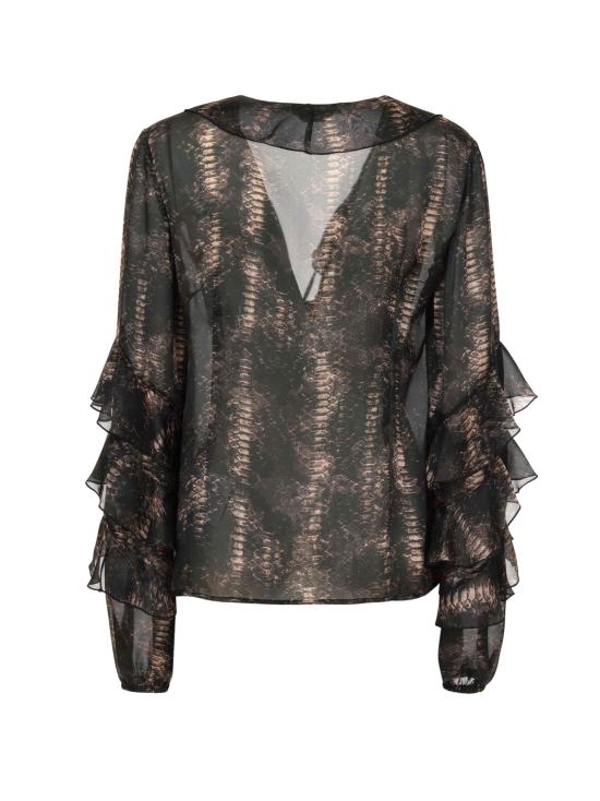 25FW 저스트까발리 블라우스 79PAL212 NS740747 Brown - JUST CAVALLI