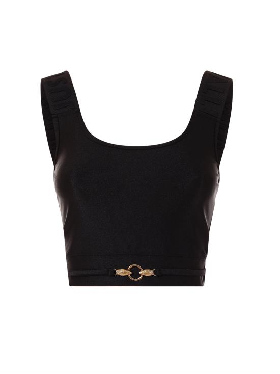 25FW 로베르토 카발리 민소매 티셔츠 79PAM2A6 J0108899 Black