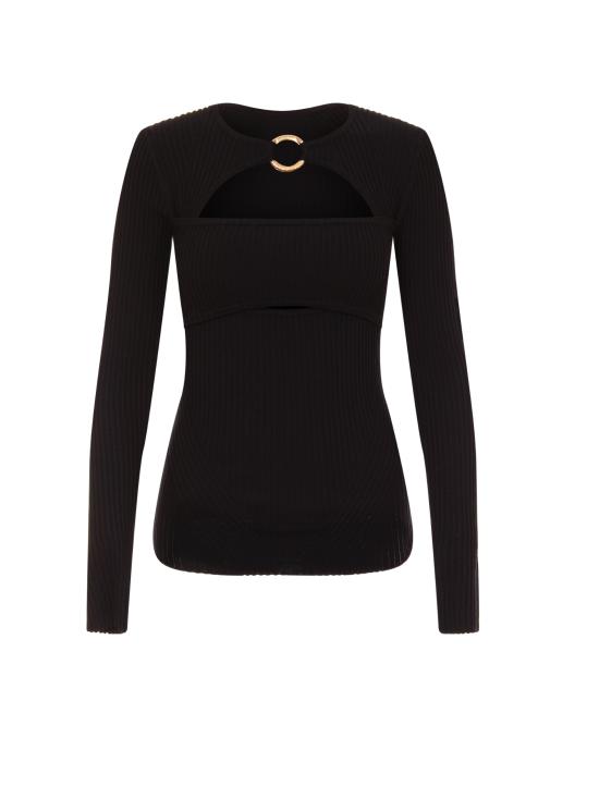 25FW 로베르토 카발리 스웨터 79PAFM07 CMH56899 Black