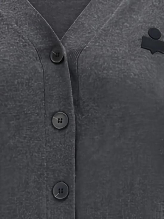 25FW 이자벨마랑에뚜왈 KARINA 카리나 V넥 가디건 CA0104FA C1L17E 02AN ANTHRACITE - ISABEL MARANT ETOILE