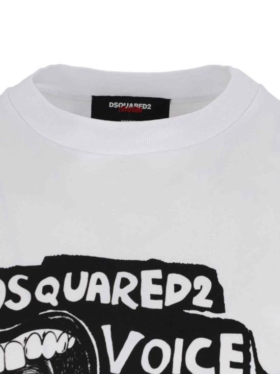 25FW 디스퀘어드2 반팔 티셔츠 S71GD1596 D20020 100 White - DSQUARED2
