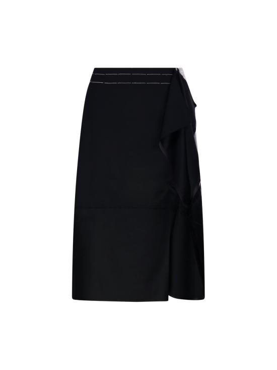 25FW RE CODE 미디 스커트 RQKAA25933BKX BLACK