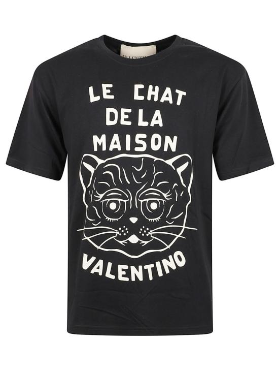 25FW 발렌티노 가라바니 반팔 티셔츠 7V3MG16PB32 9RA Black