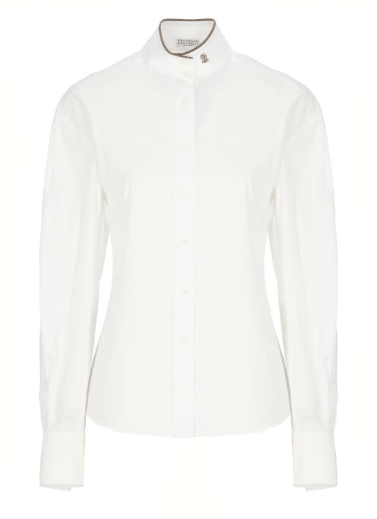 25FW 브루넬로 쿠치넬리 셔츠 M0091NL936 C159 White