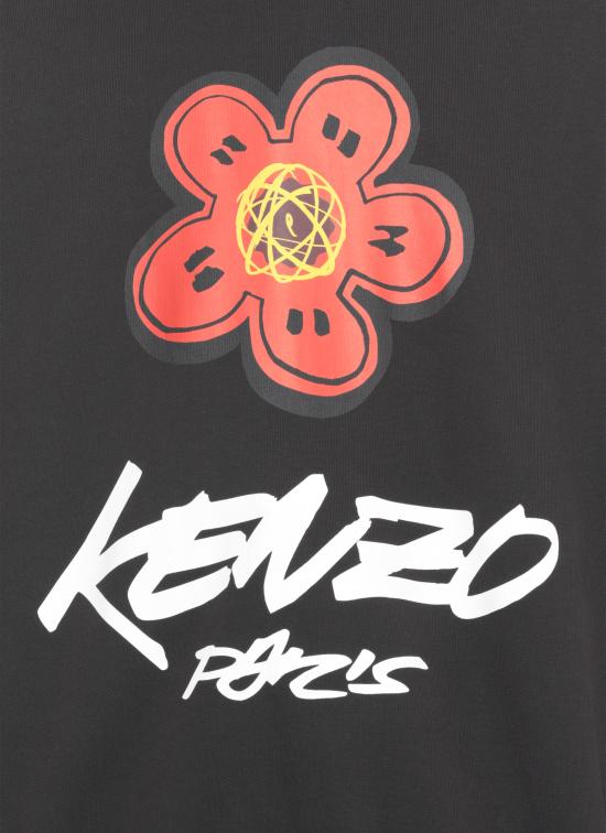 25FW 겐조 긴팔 티셔츠 FF65SW252 4MC99J Black - KENZO