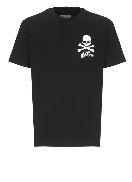 25FW 필립 플레인 반팔 티셔츠 FAECMTK8484 PJY002N02 Black