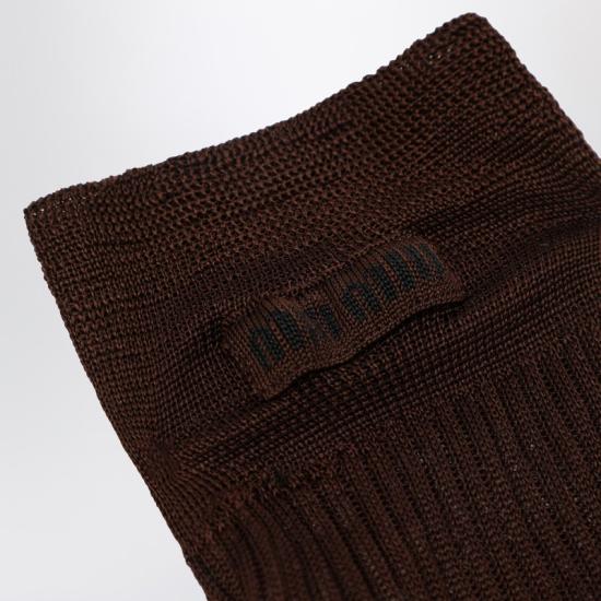 25FW 미우미우 양말 MCZ522OOO177G Brown - MIU MIU