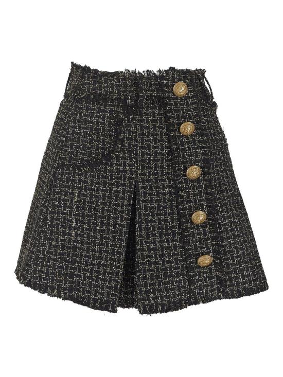  발망 미디 스커트 BF1LB870VD57EAD Black