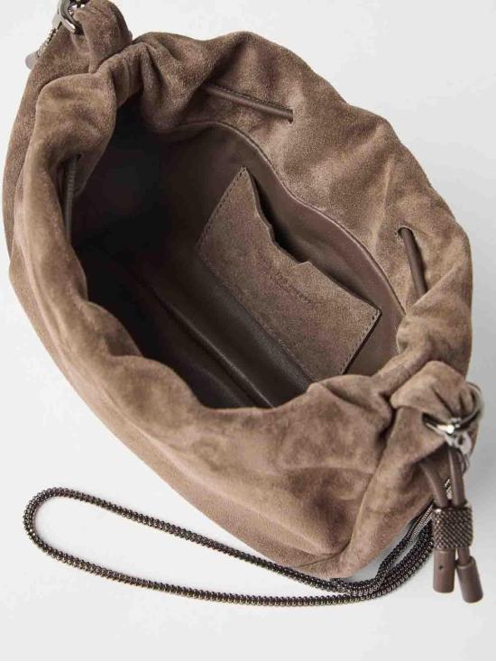 26SS 브루넬로 쿠치넬리 크로스백 MBHID2667C8187 Brown - BRUNELLO CUCINELLI
