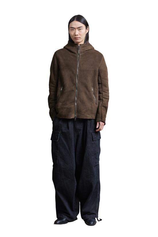 25FW 조르지오 브라토 가죽 자켓 GU26F26018MEVL BLACK