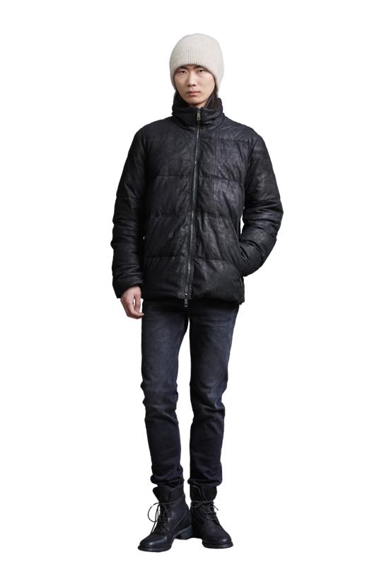 25FW 조르지오 브라토 가죽 자켓 GU26F14090VBRUSHFEAR BLACK