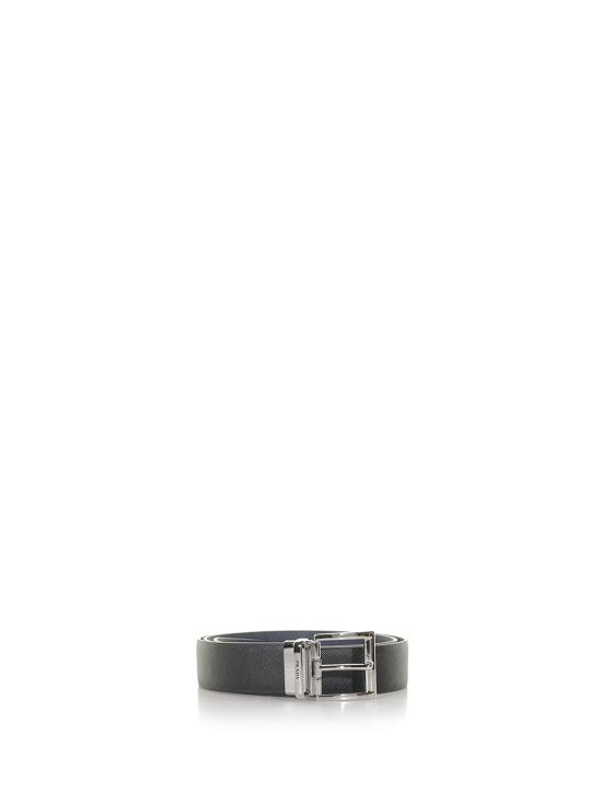 26FW 프라다 사피아노 가죽 벨트 2CC004 053 F0RD7 BLACK BALTIC BLUE DOM