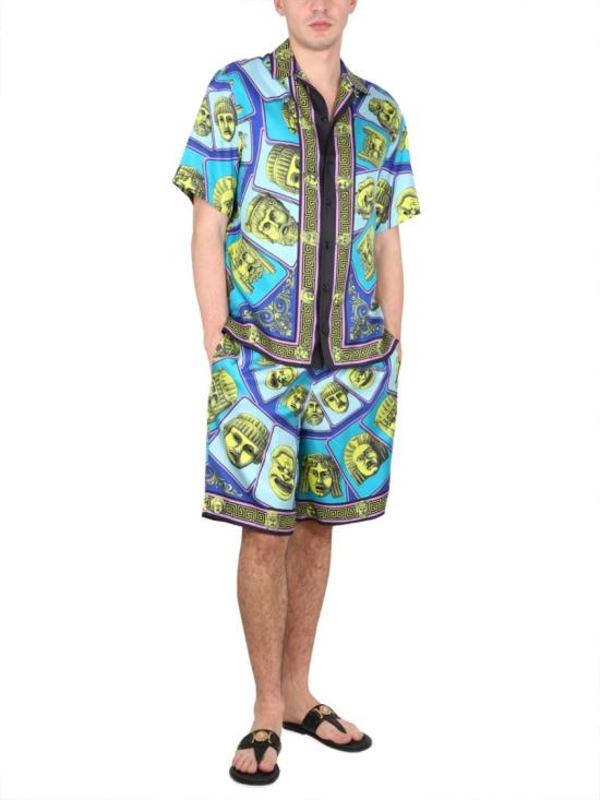  베르사체 숏팬츠 1002476 1A068185G540 Green - VERSACE