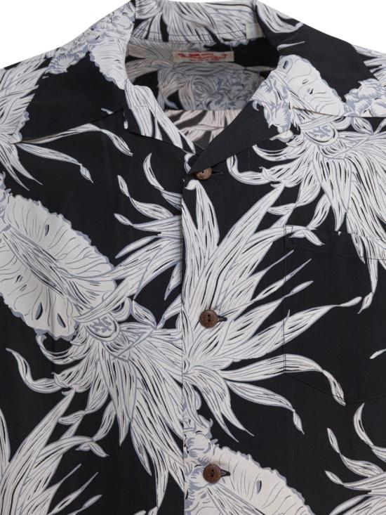 25FW 선서프 반팔 셔츠 SS39413 Black - SUN SURF