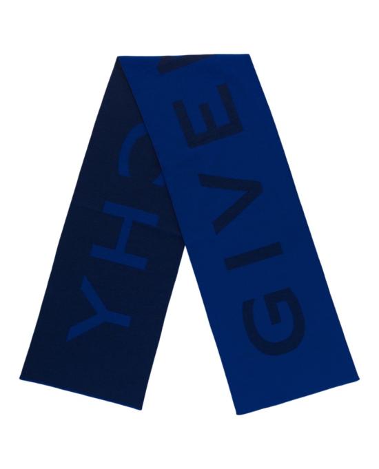  지방시 로고 자카드 스카프 710002 93901 1 40113 NS Blue - GIVENCHY