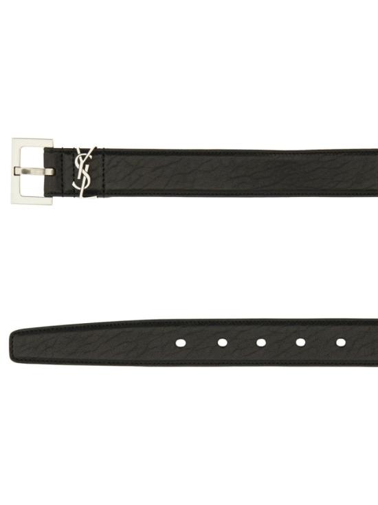  생로랑 모노그램 벨트 634440 AAC8A1000 Black - SAINT LAURENT