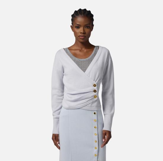 25FW 엘리자베타프랜치 스웨터 MK32S57E2 EA7 Starlight - ELISABETTA FRANCHI