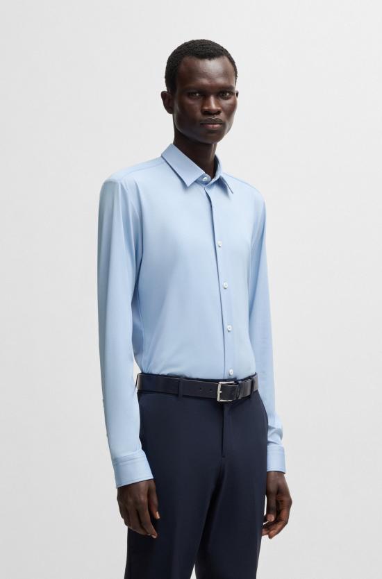 25FW 보스 긴팔 셔츠 50533434 10253542 01 450 Light pastel blue - BOSS