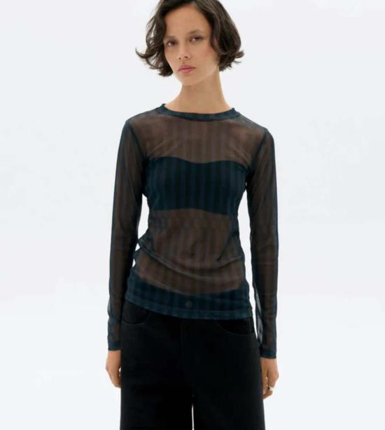  띵킹 뮤 블라우스 씽킹 뮤 에스크 테레 탑 - THINKING MU