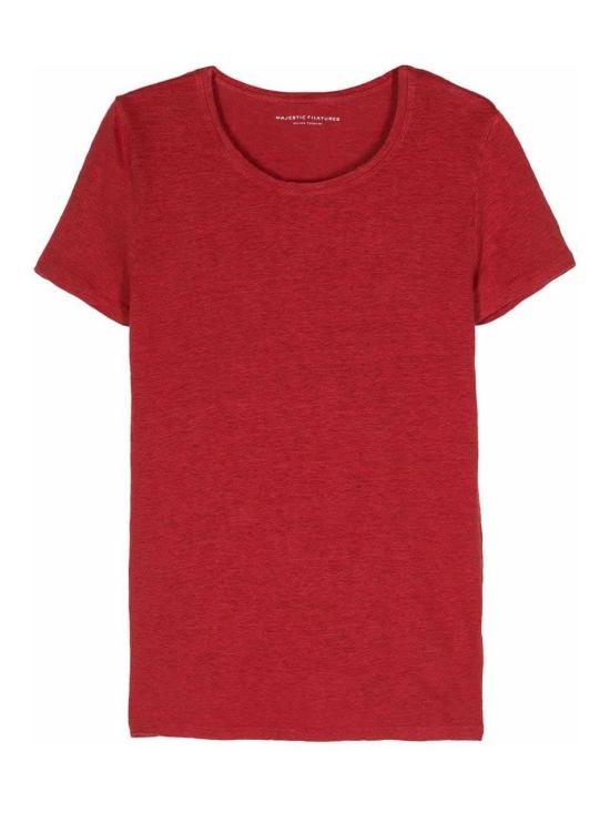  마제스틱필라쳐 반팔 티셔츠 MGD011FTS162COLROND077 Red