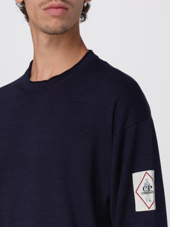 25FW 씨피 컴퍼니 스웨터 18CMKN195A110330A 886 Blue - C.P. COMPANY
