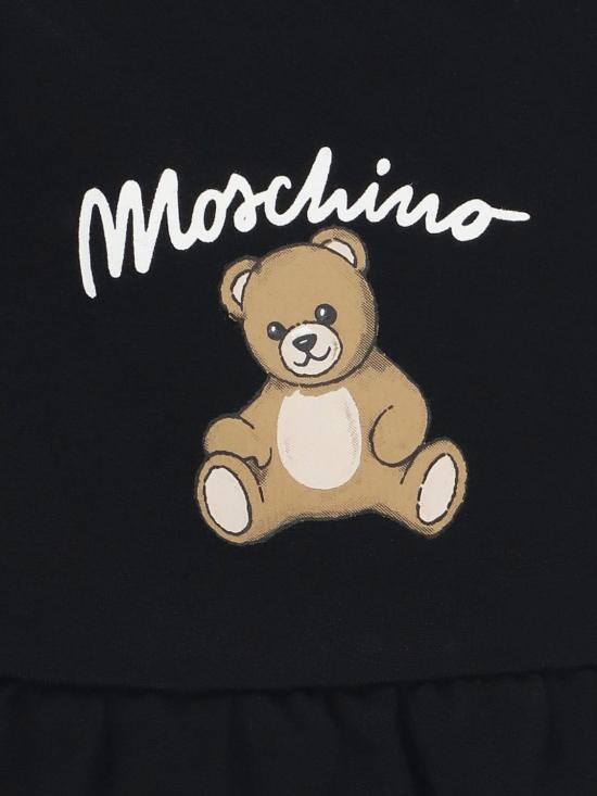 25FW [키즈] 모스키노 점프수트 MDV0CULCA40 60100 Black - MOSCHINO