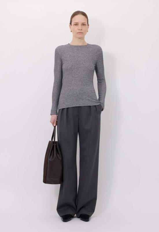  루루 드 세종 긴팔 티셔츠 오르티지아 리브드 롱슬리브 티셔츠 - LOULOU DE SAISON