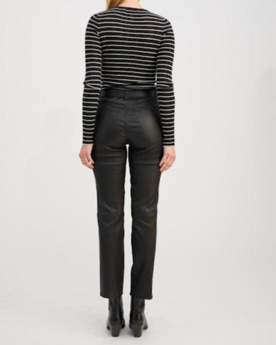  스프룸 데님 팬츠 스프링 5포켓 앵클 플레어 팬츠 블랙 - SPRWMN