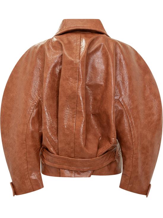 25FW 안다마네 가죽 자켓 T182038ATNV128 630 CUOIO - ANDAMANE