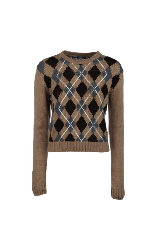 25FW 프라다 스웨터 P24S2V172D F0040 Cammello