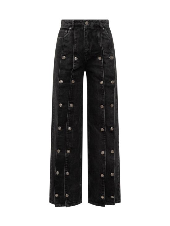 25FW 로테이트 데님 팬츠 114587D04 D04 BLACK DENIM