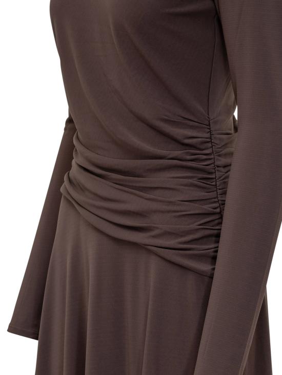 25FW 토리버치 롱 원피스 176360 258 DARK MOCHA - TORY BURCH