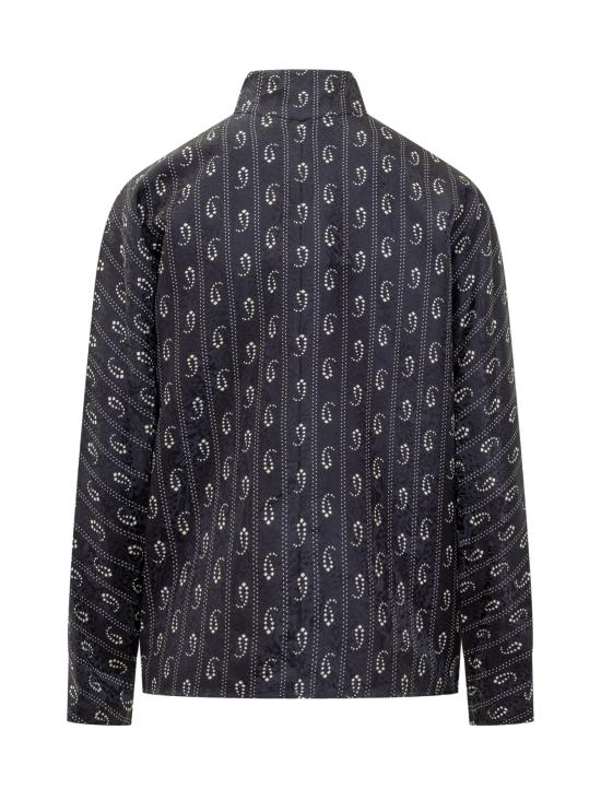 25FW 토리버치 반팔 티셔츠 176382 476 NAVY PAISLEY - TORY BURCH