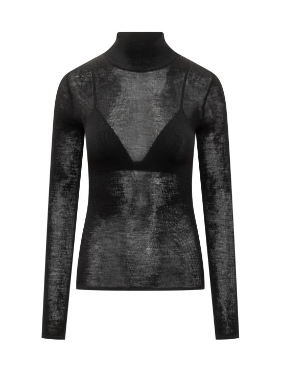 25FW 베르사체 터틀넥 10216761A15984 1B000 BLACK