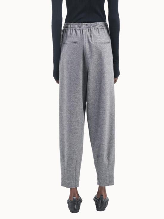  마리아 맥마누스 스트레이트 팬츠 마리아 맥매너스 배럴 레그 드로스트링 팬츠 차콜 그레이 - MARIA MCMANUS