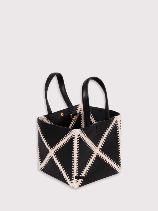 25FW 나누슈카 토트백 NW23CRBG02599BLACKCREAM Black - NANUSHKA