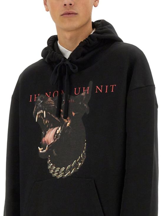  이놈어닛 후드 티셔츠 NUS25240 009 Black - IH NOM UH NIT
